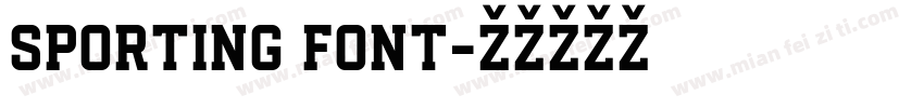 Sporting Font字体转换